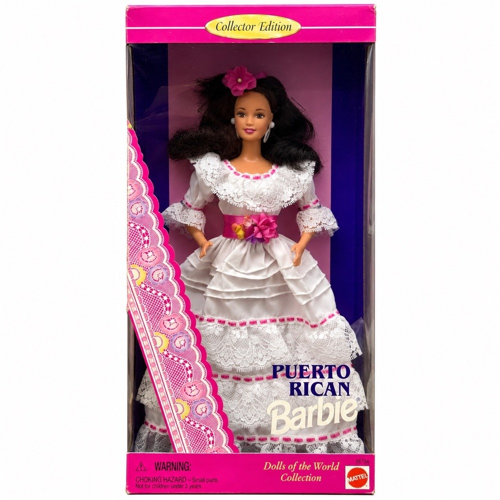 Vintage 1996 Mattel Puerto Rican Barbie #16754 Dolls of the World NRFB NIB